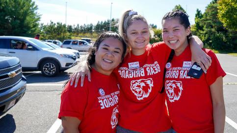 Students in Parking Lot